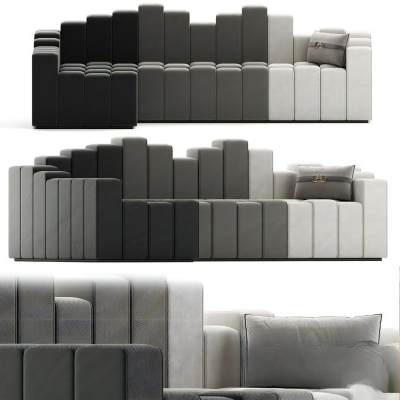 现代布艺多人沙发-59